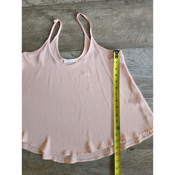 LUSH Pink Scoop Neck Tank Top Cami Blouse Women's Size M Spaghetti Strap - Picture 5 of 5
